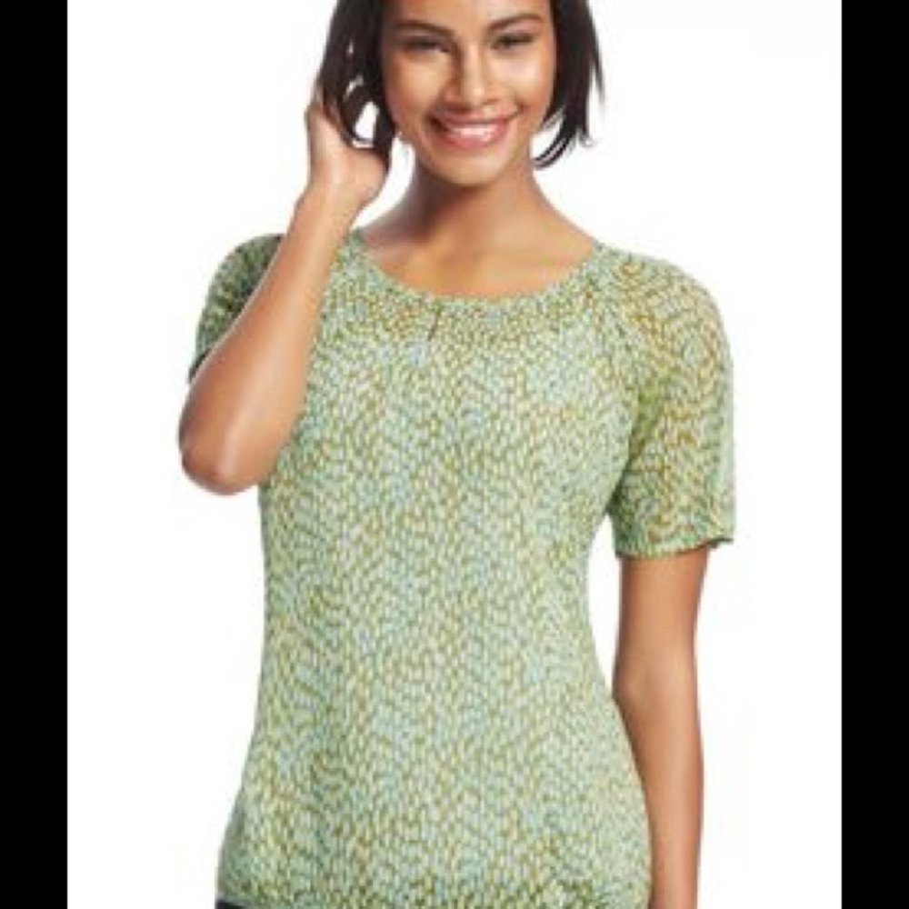 CAbi Pebble Blouse | Green | Size Medium | NWOT